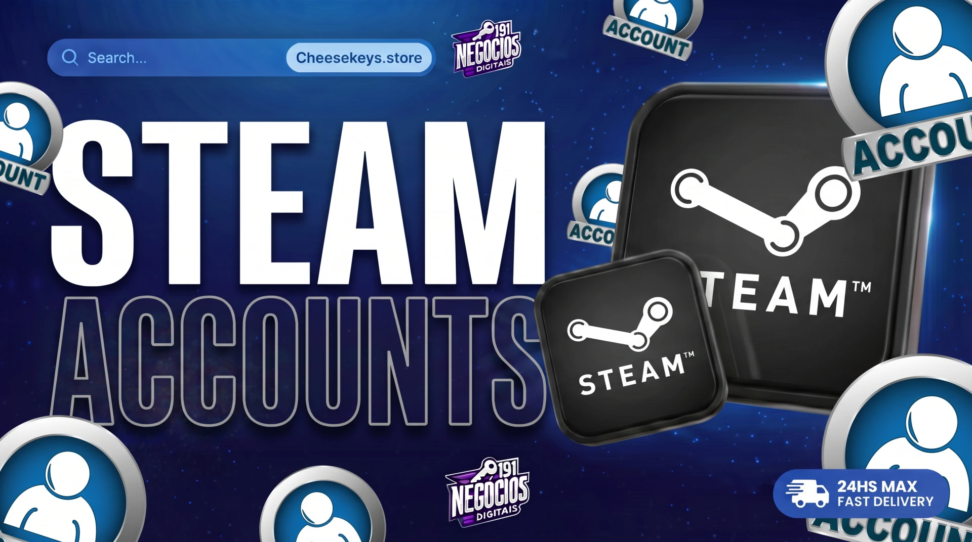Steam Accounts with Games, Balance & Inventory Items