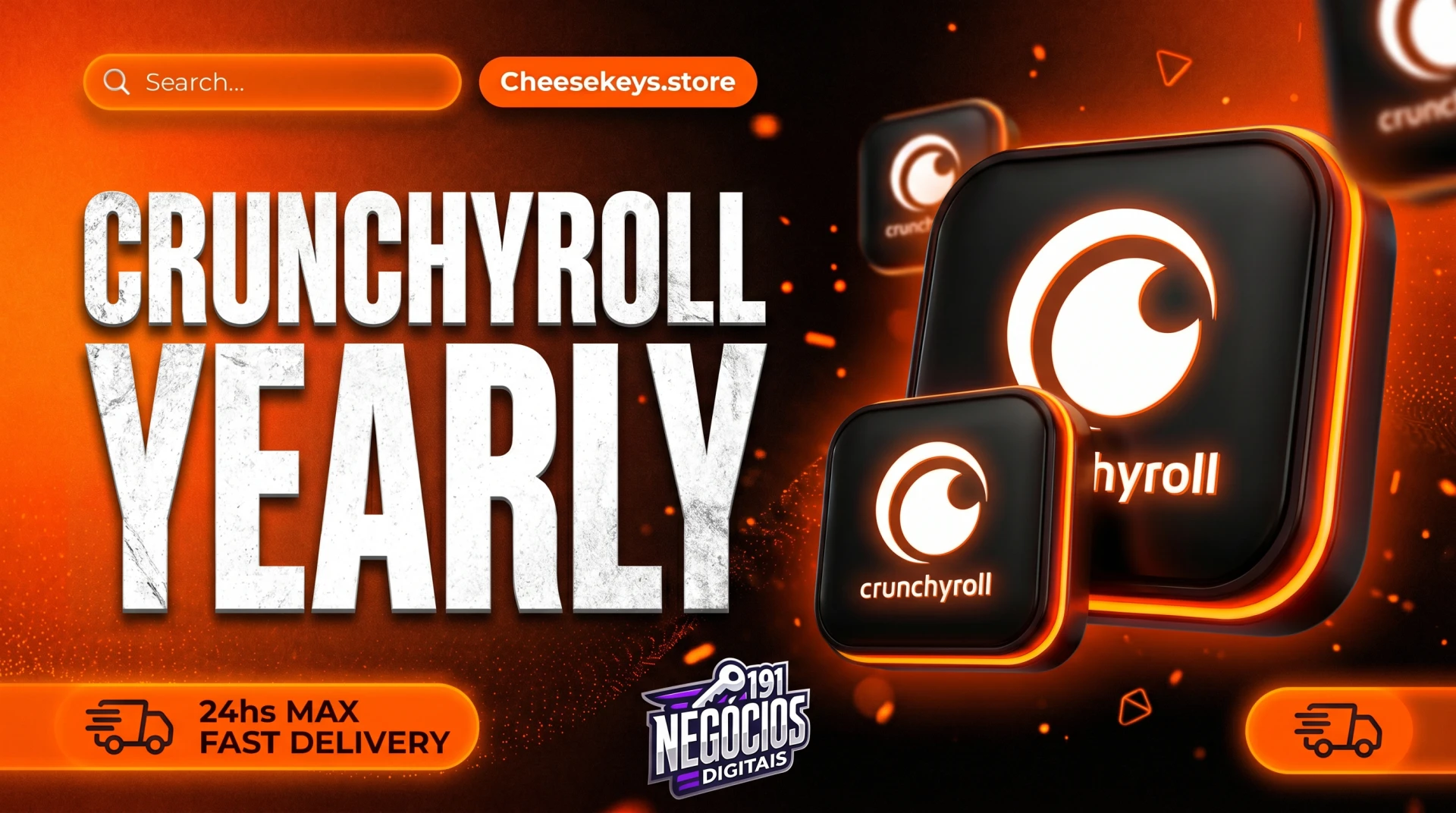 Crunchyroll  Yearly Mega Fan - 30 Days Warranty